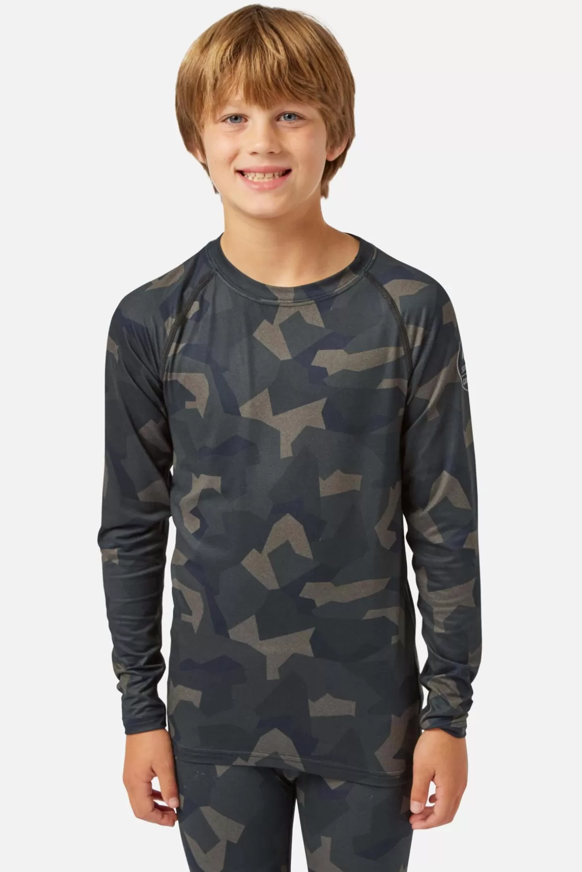 * Base Layers< Bodyfit Limited Edition Crew Neck Forest Geo Camo