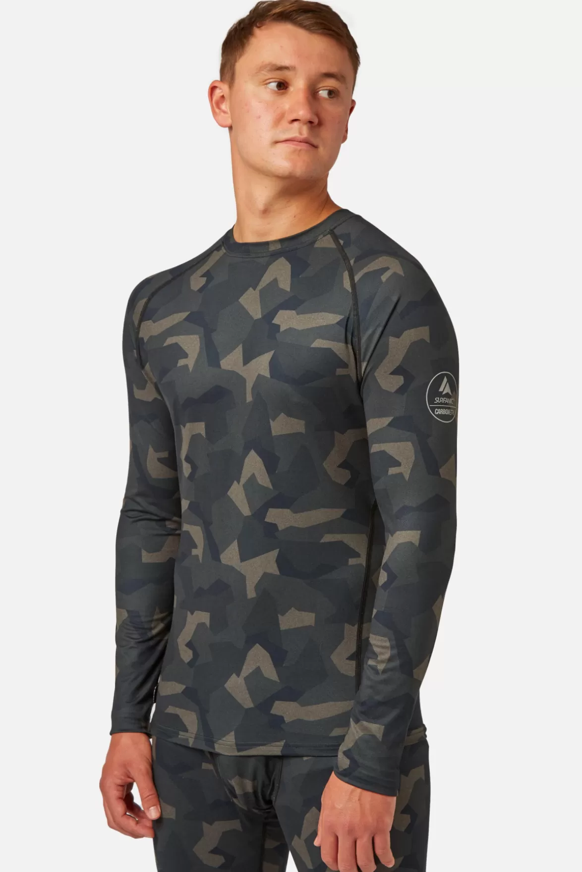 * Base Layers< Bodyfit Limited Edition Crew Neck Forest Geo Camo