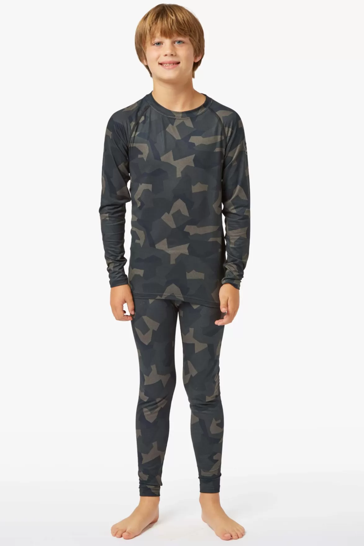 * Base Layers< Bodyfit Limited Edition Crew Neck Forest Geo Camo