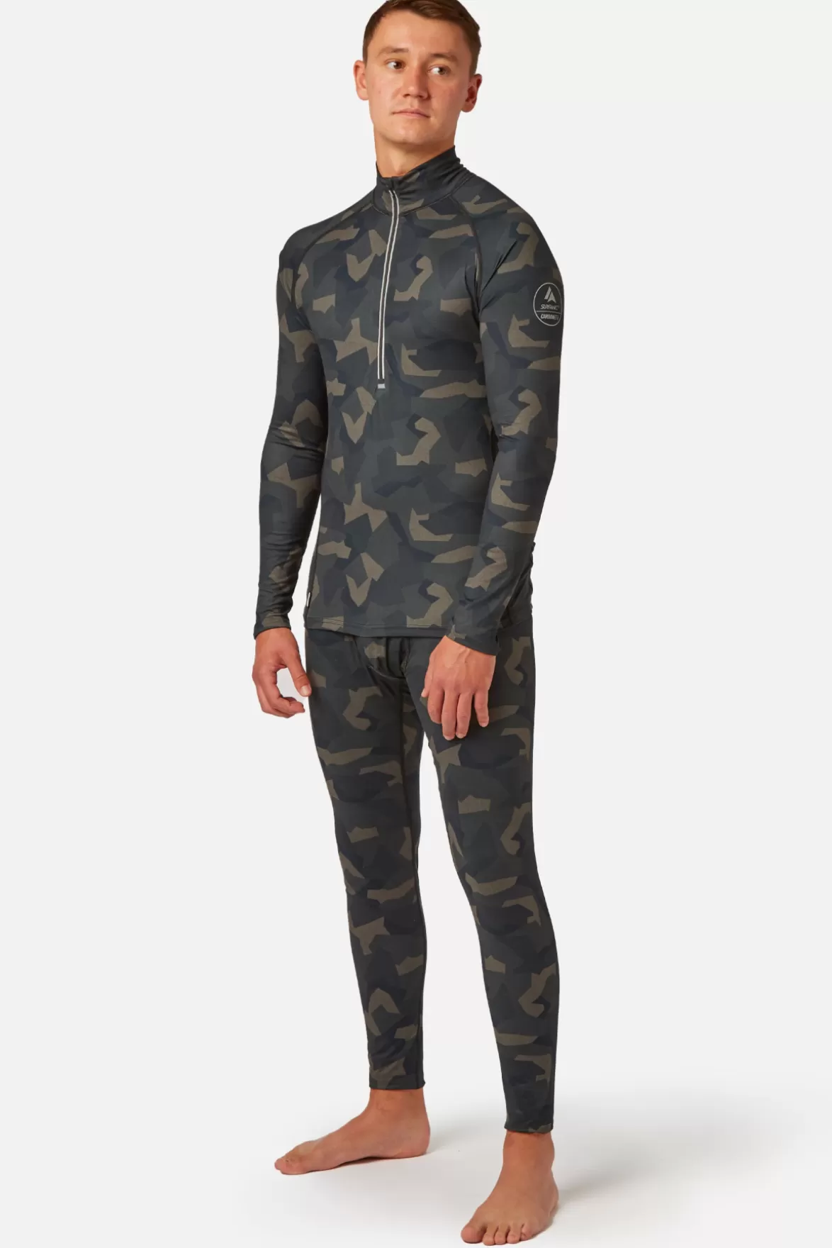 * Base Layers< Bodyfit Limited Edition Long John Forest Geo Camo