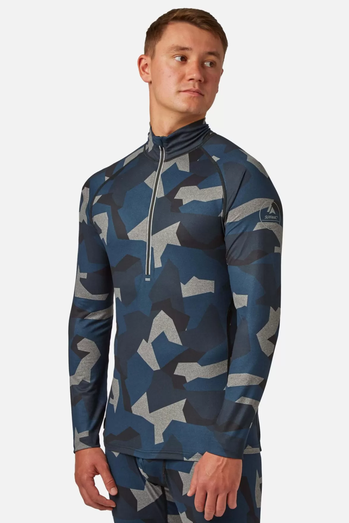 * Base Layers< Bodyfit Limited Edition Zip Neck Geo Camo