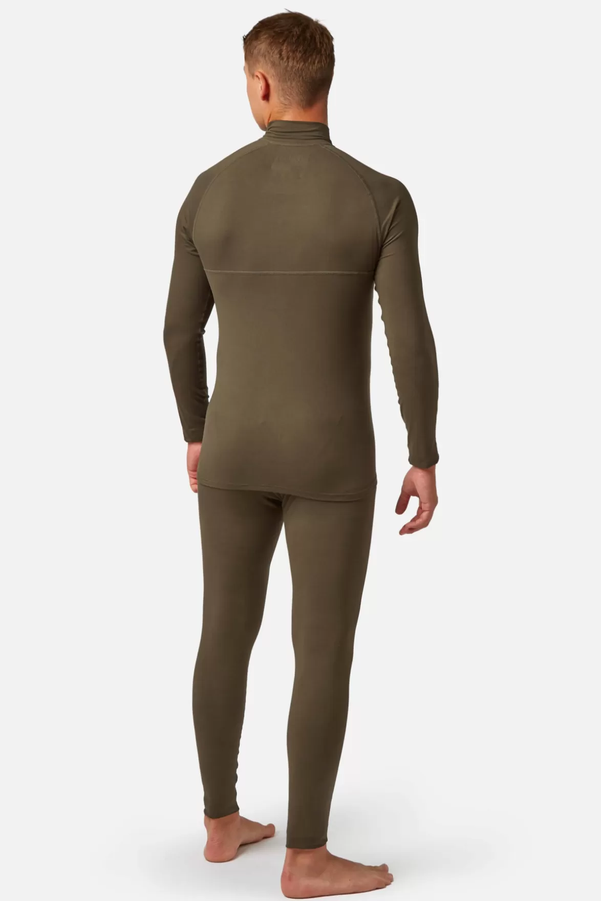 * Base Layers< Bodyfit Zip Neck Dark Khaki