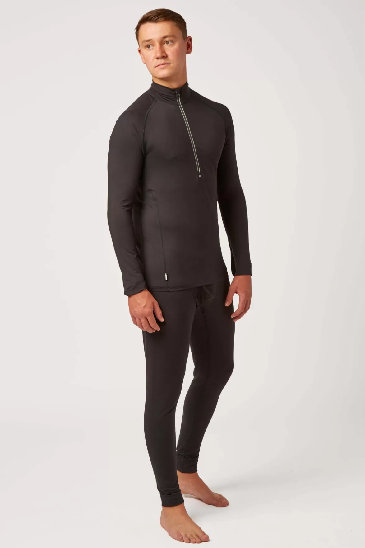 * Base Layers< Carbondri Bodyfit Zip Neck Black