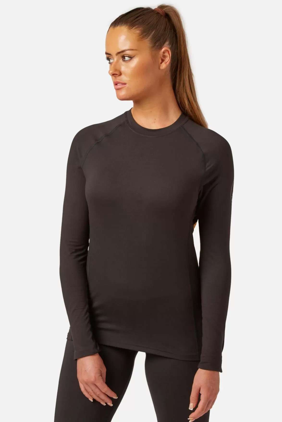 * Base Layers< Carbondri Cozy Crewneck Black