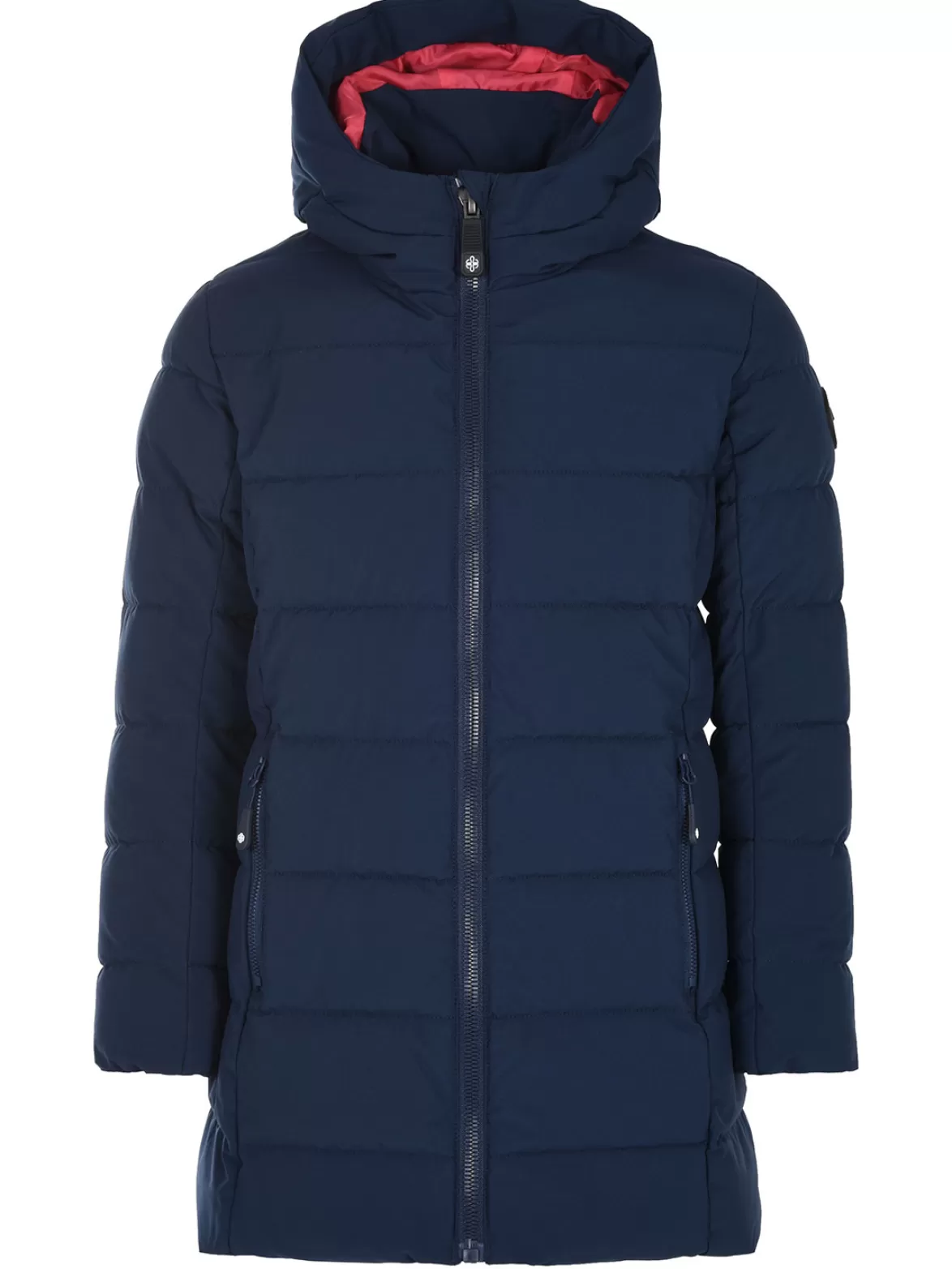 * Insulated & Down Fill Jackets< Confetti Longline Faux Down Jacket Navy