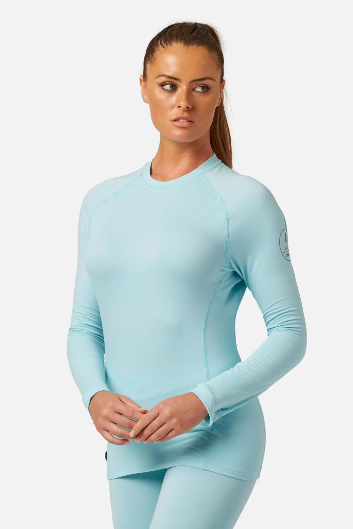 * Base Layers< Cozy Crewneck Clearwater Blue