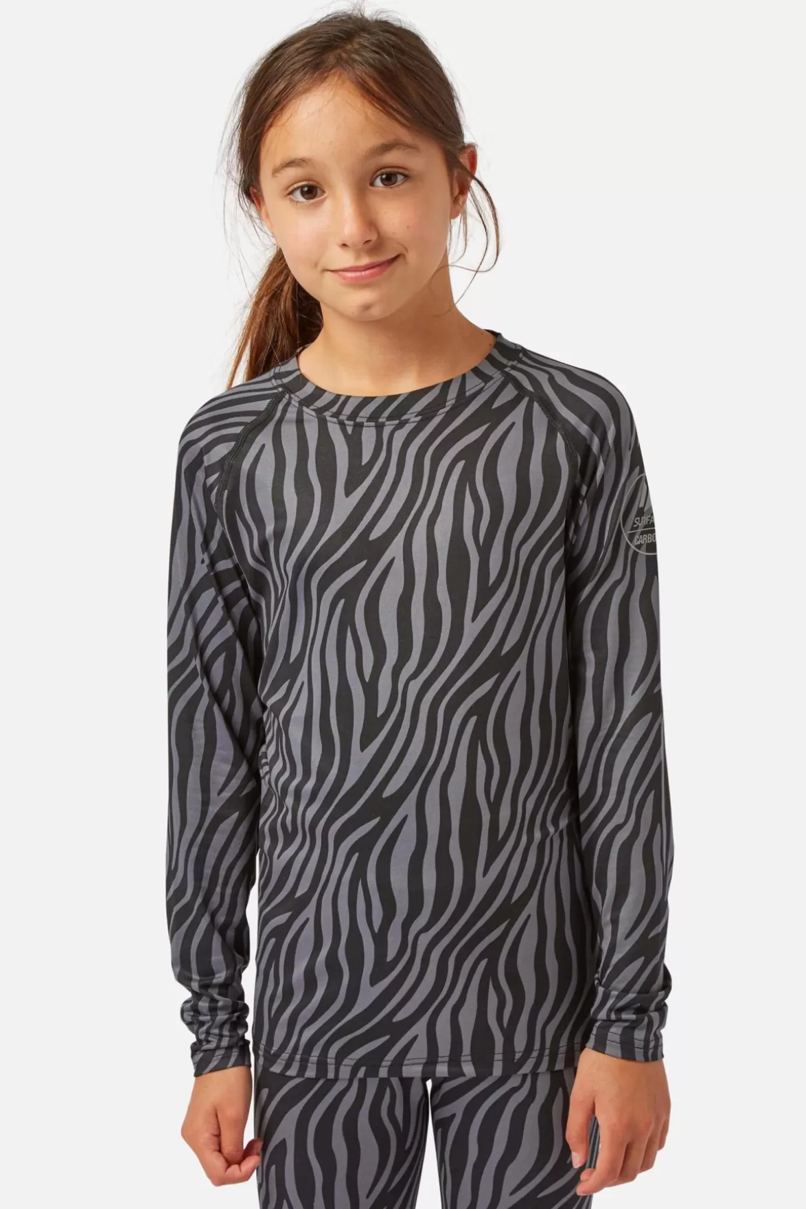 * Base Layers< Cozy Limited Edition Crew Neck Black Zebra