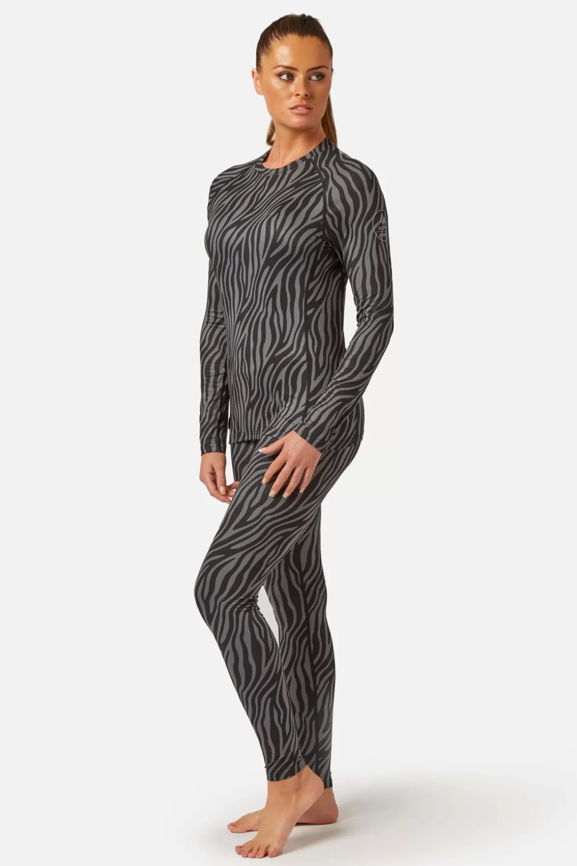 * Base Layers< Cozy Limited Edition Crew Neck Black Zebra