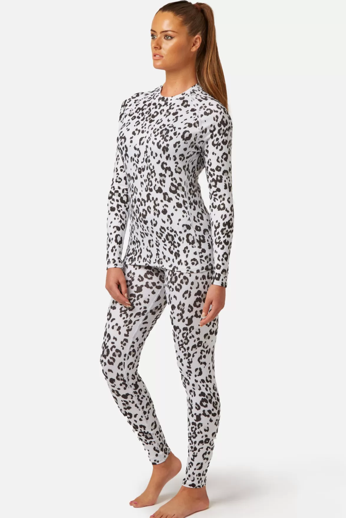 * Base Layers< Cozy Limited Edition Crew Neck Snow Leopard