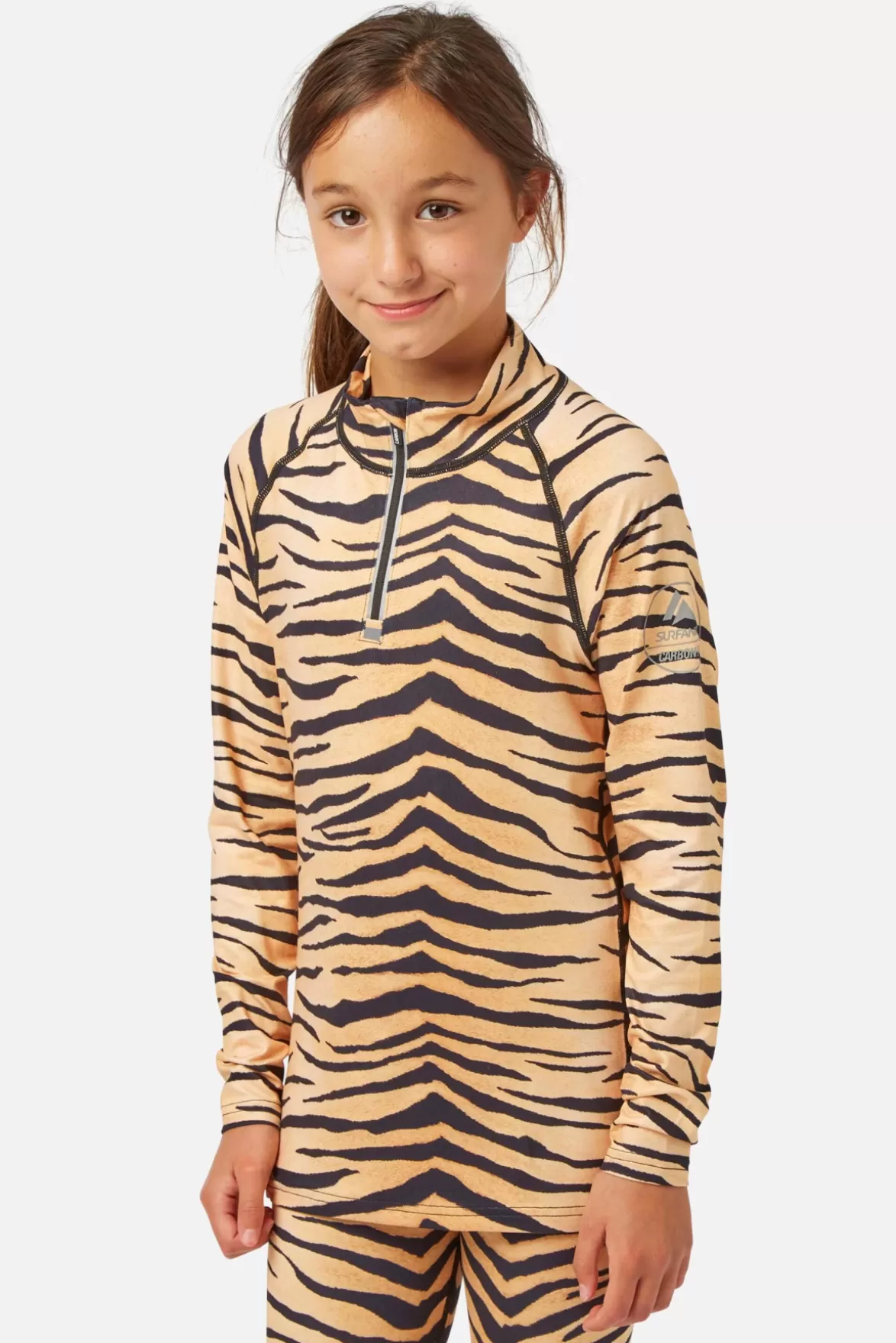 * Base Layers< Cozy Limited Edition Zip Neck Tiger