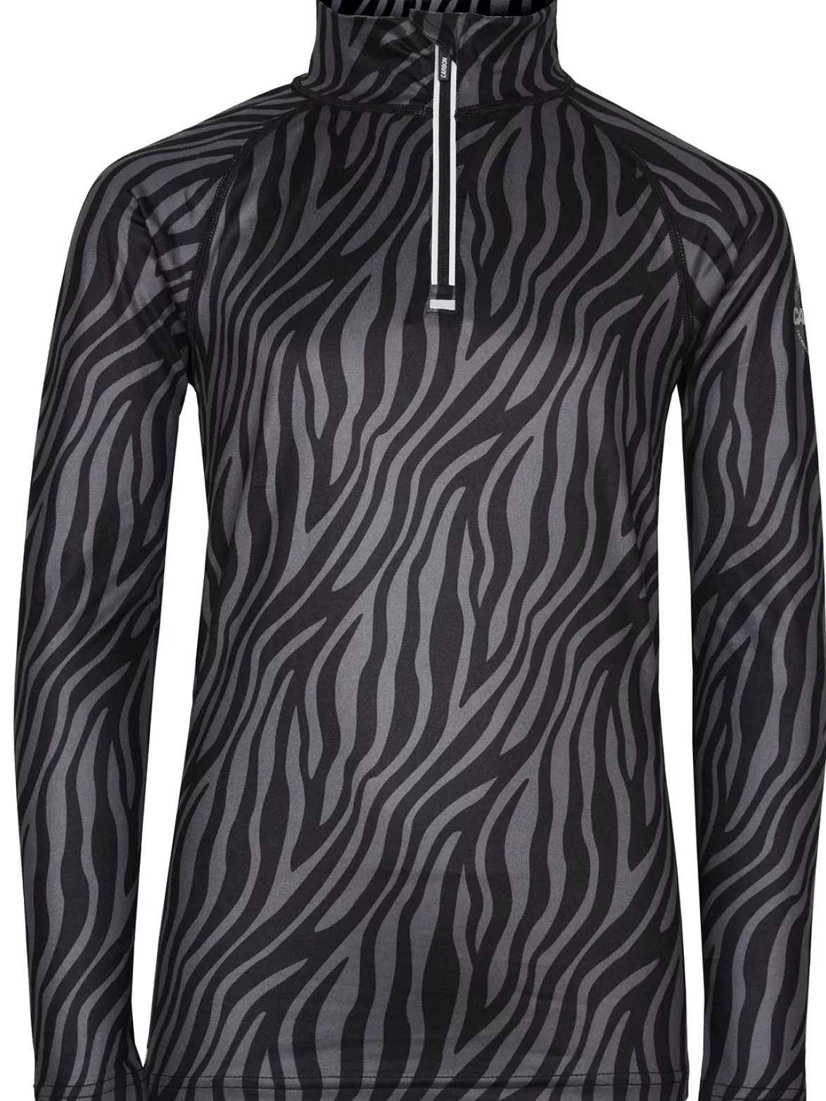 * Base Layers< Cozy Limited Edition Zip Neck Black Zebra