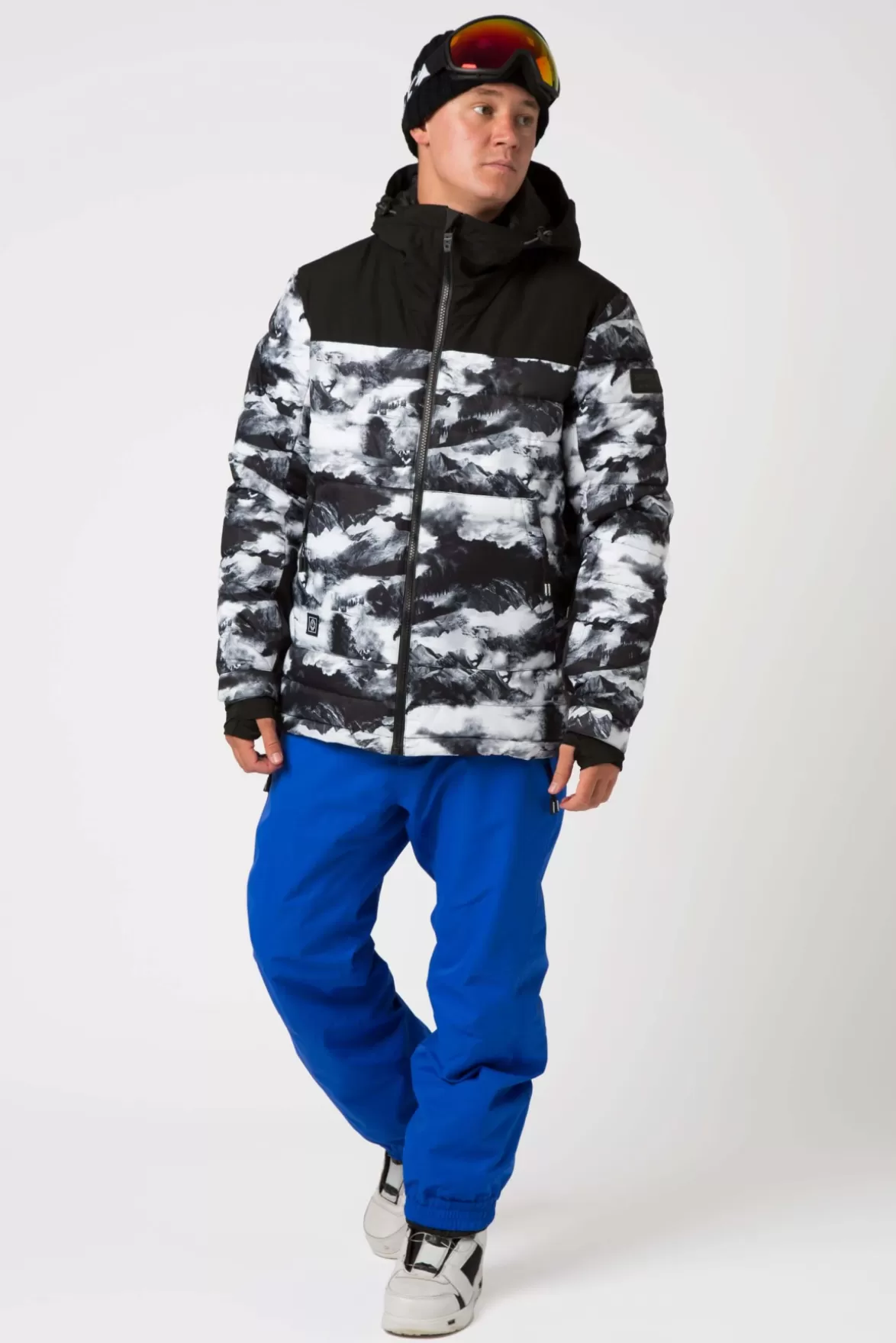 * Ski/Snowboard Jackets< Deadbolt Hypadri Jacket White Out Print