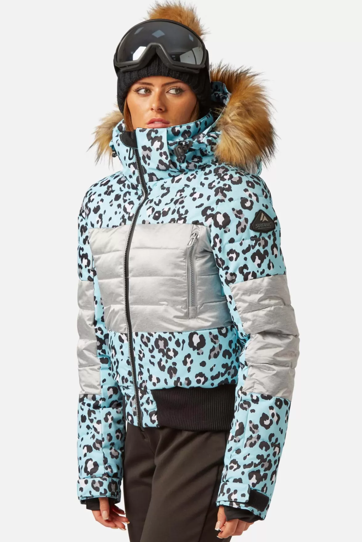 * Ski/Snowboard Jackets< Fiore Hypadri Jacket Disco Leopard Sky