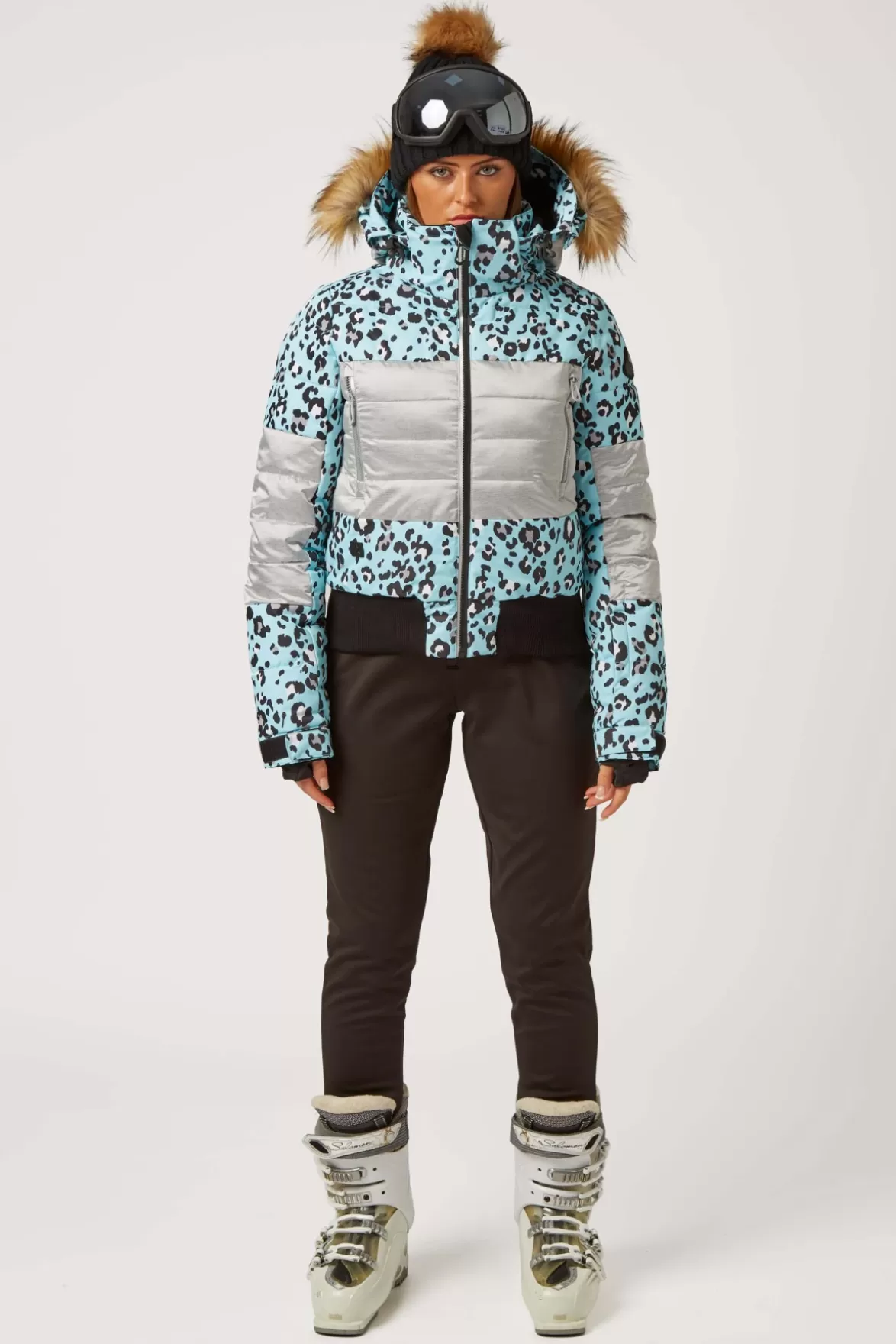 * Ski/Snowboard Jackets< Fiore Hypadri Jacket Disco Leopard Sky