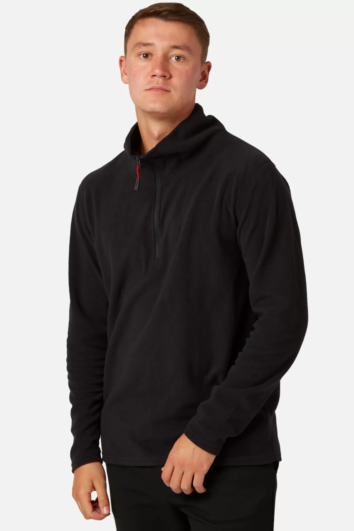 * Fleeces< Recycled Thermal Zip Micro Fleece Black