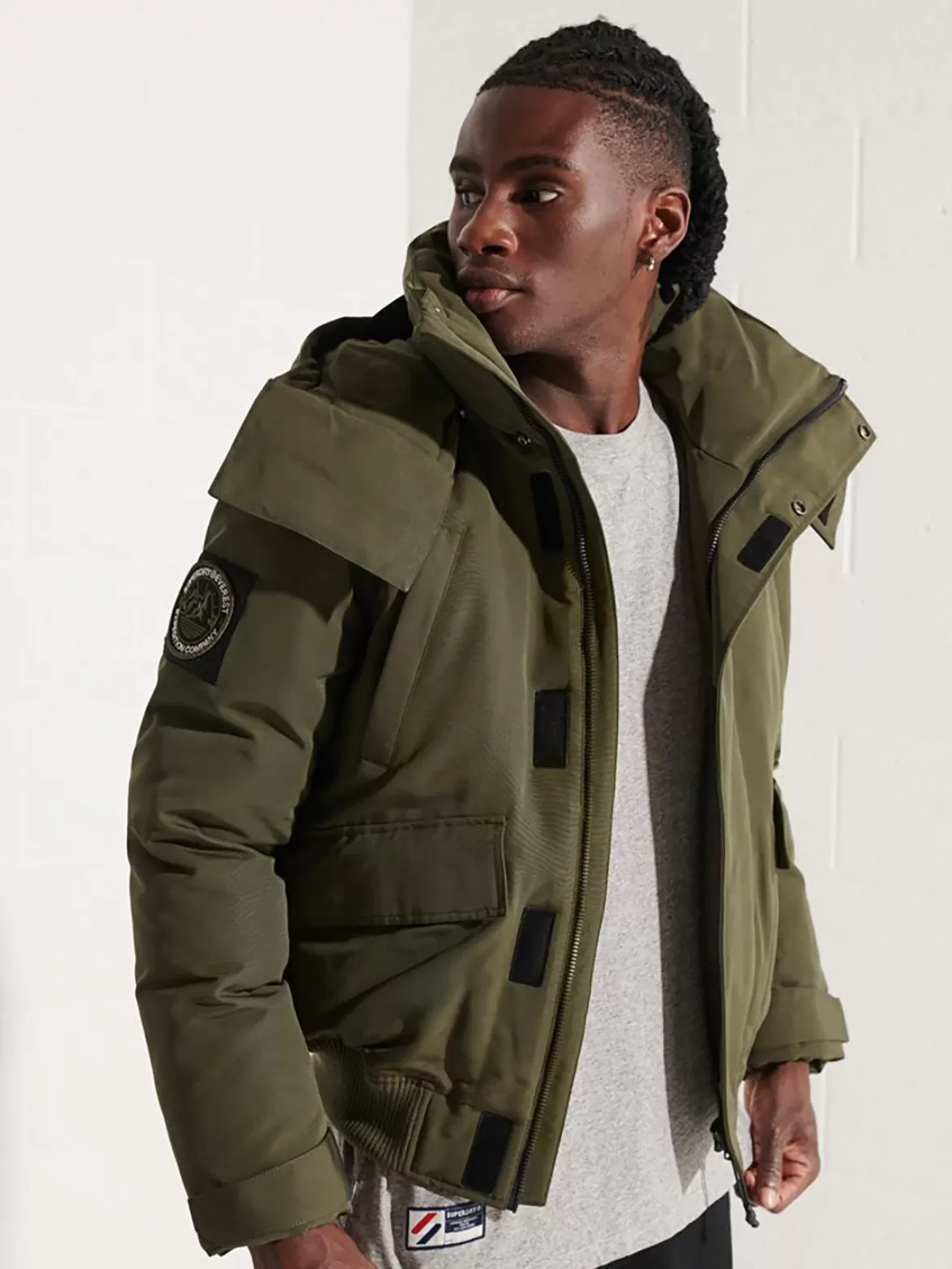 Superdry Insulated & Down Fill Jackets< Code Everest Bomber Dark Green