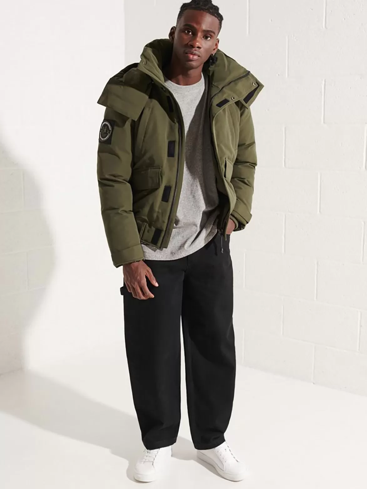 Superdry Insulated & Down Fill Jackets< Code Everest Bomber Dark Green