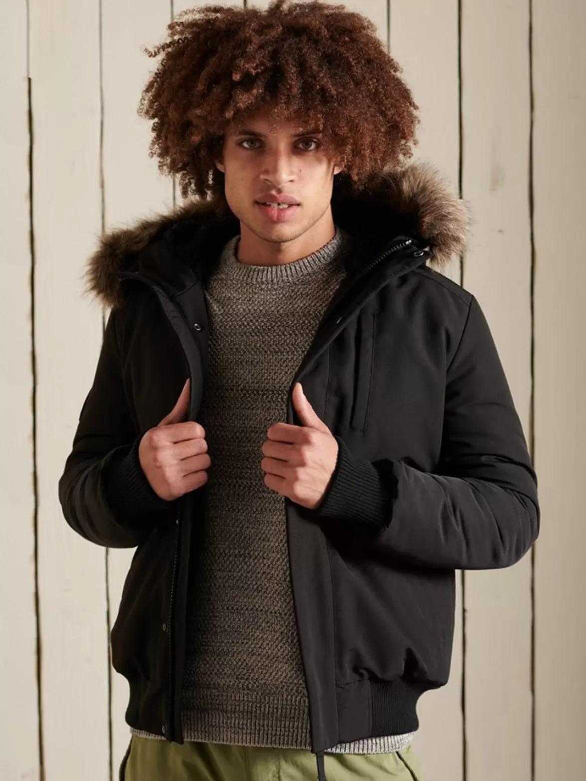 Superdry Insulated & Down Fill Jackets< Everest Bomber Jet Black