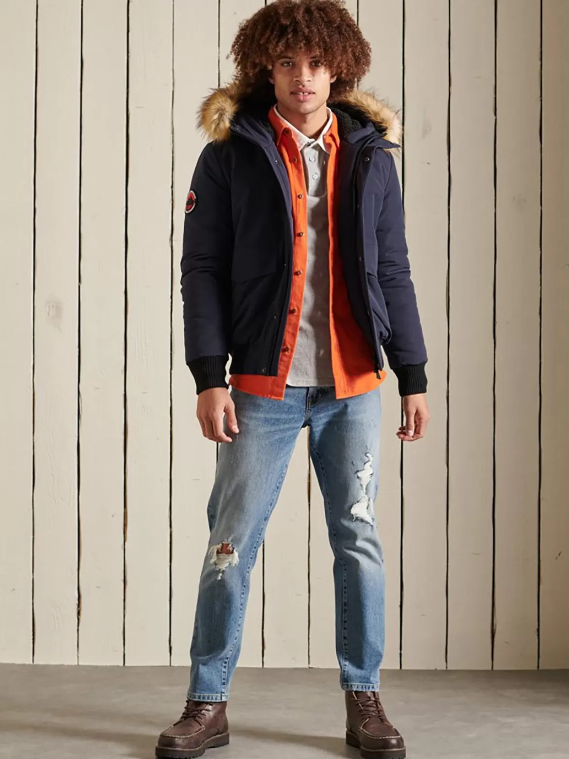 Superdry Insulated & Down Fill Jackets< Everest Bomber Navy