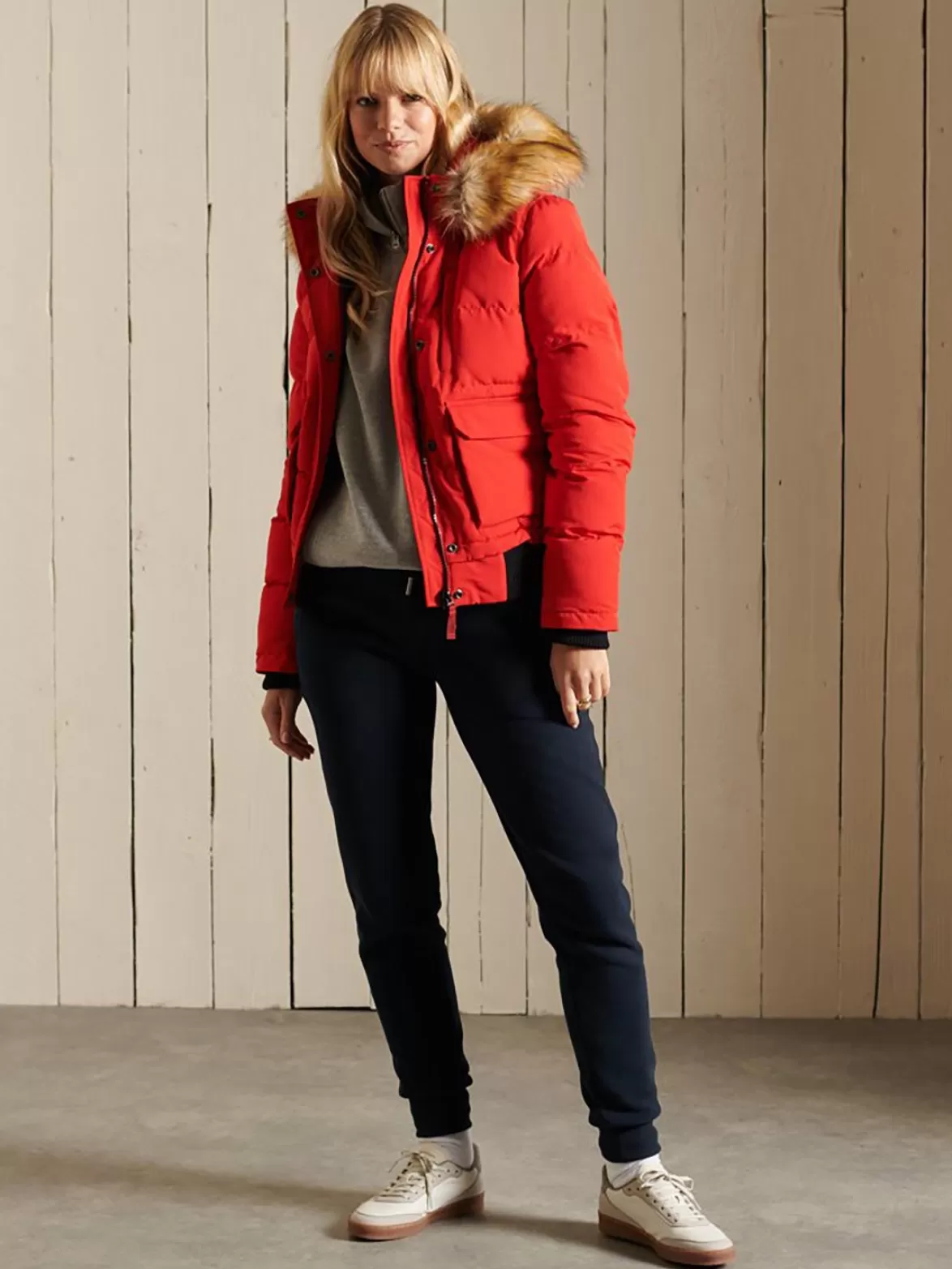 Superdry Insulated & Down Fill Jackets< Everest Bomber Red