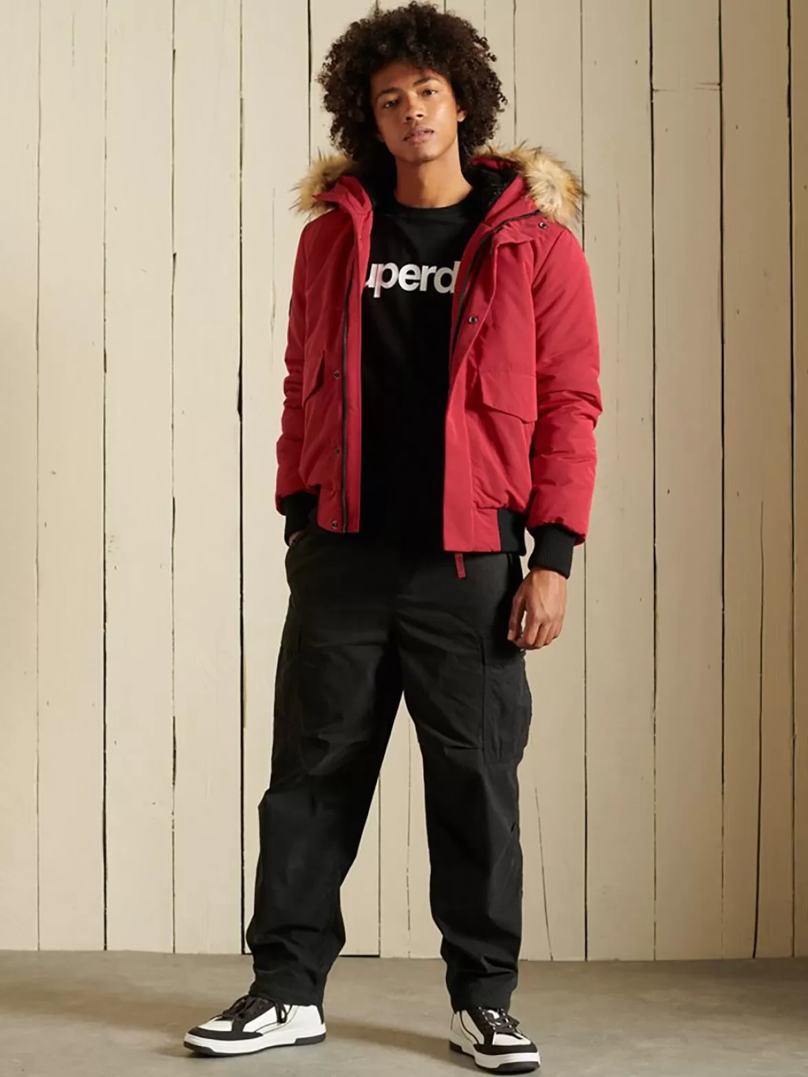 Superdry Insulated & Down Fill Jackets< Everest Bomber Red