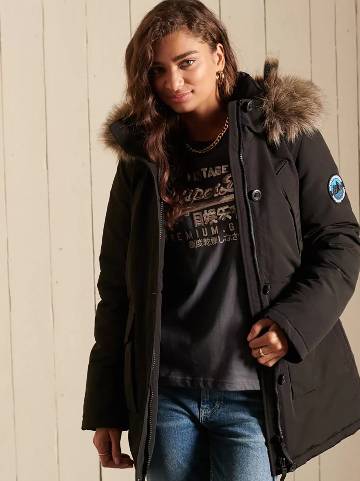 Superdry Insulated & Down Fill Jackets< Everest Parka Jet Black