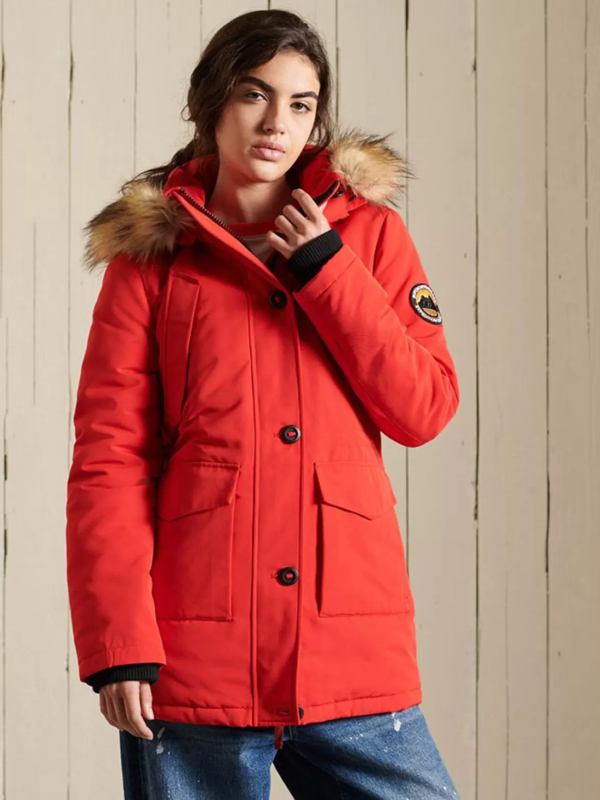 Superdry Insulated & Down Fill Jackets< Everest Parka Red