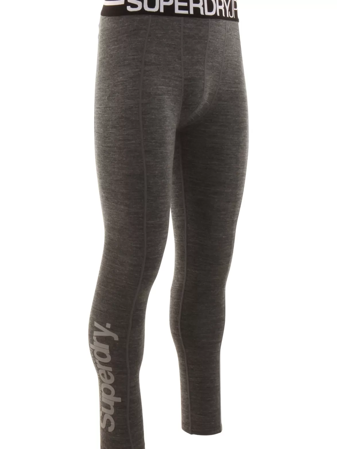 Superdry Base Layers< Merino Base Layer Legging Dark Grey Grit