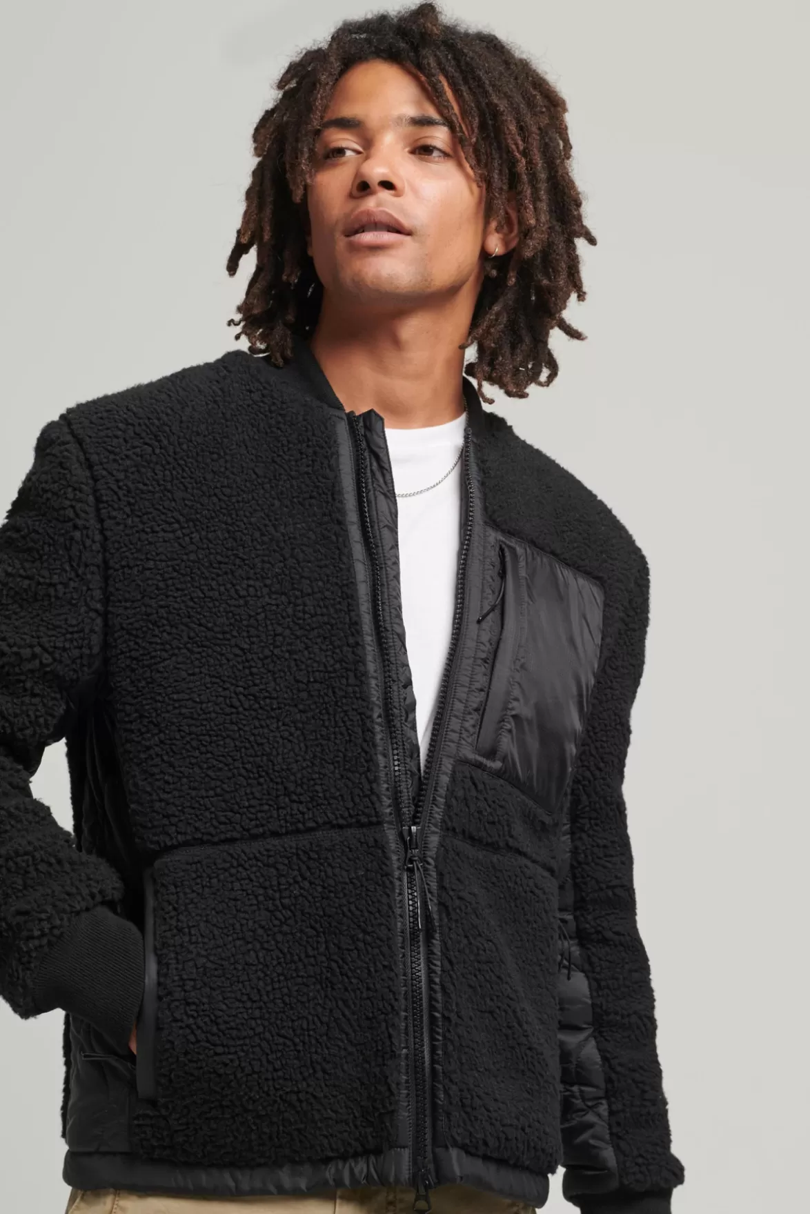 Superdry Fleeces< Vintage Sherpa Zip Thru