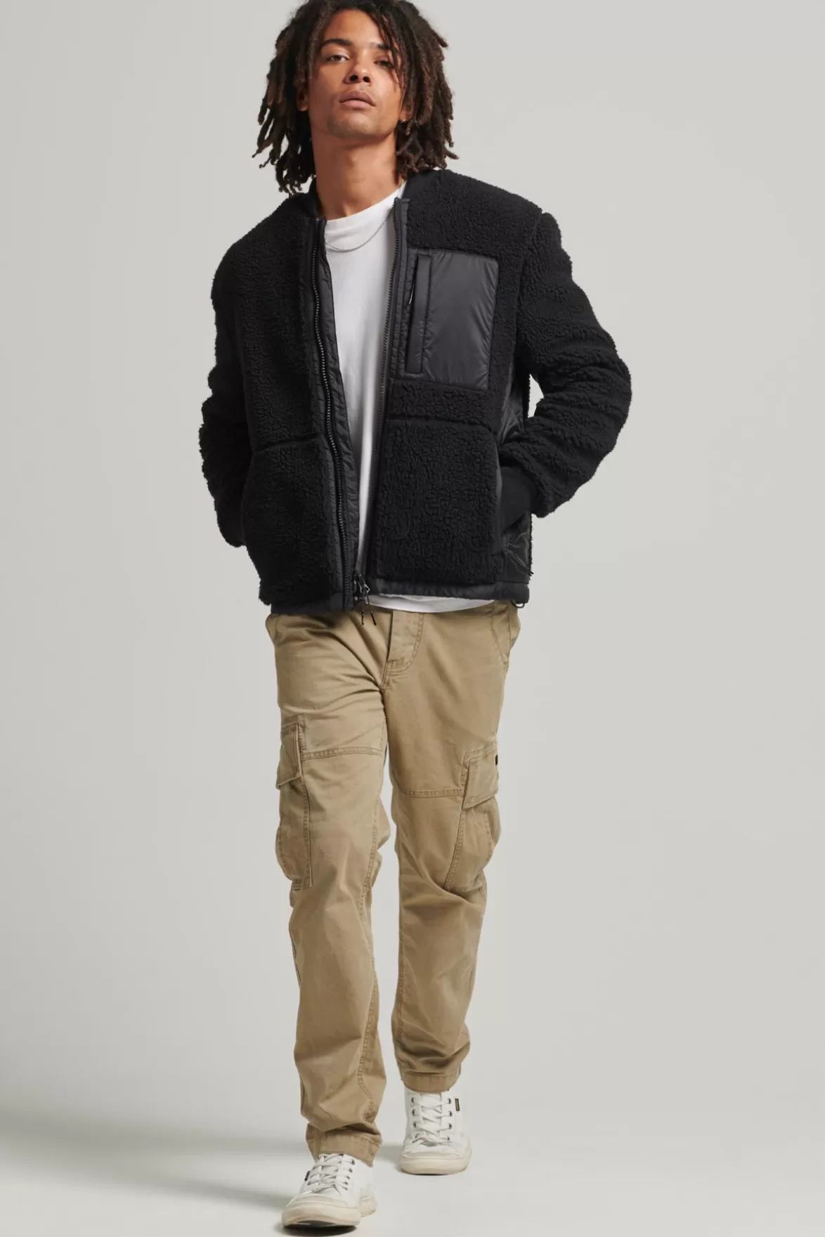 Superdry Fleeces< Vintage Sherpa Zip Thru