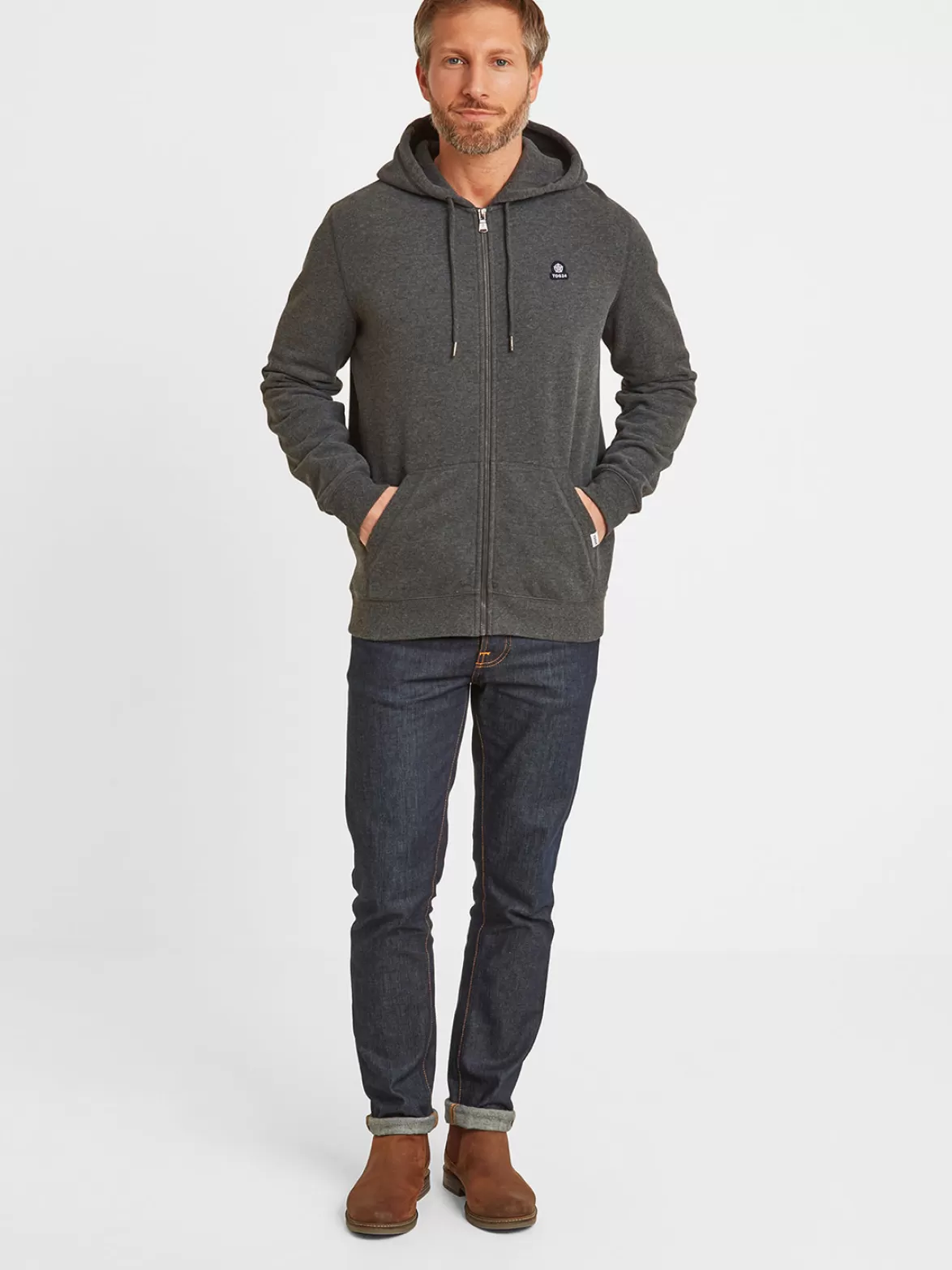 Tog24 Hoodies< Alden Hoody Dark Grey Marl