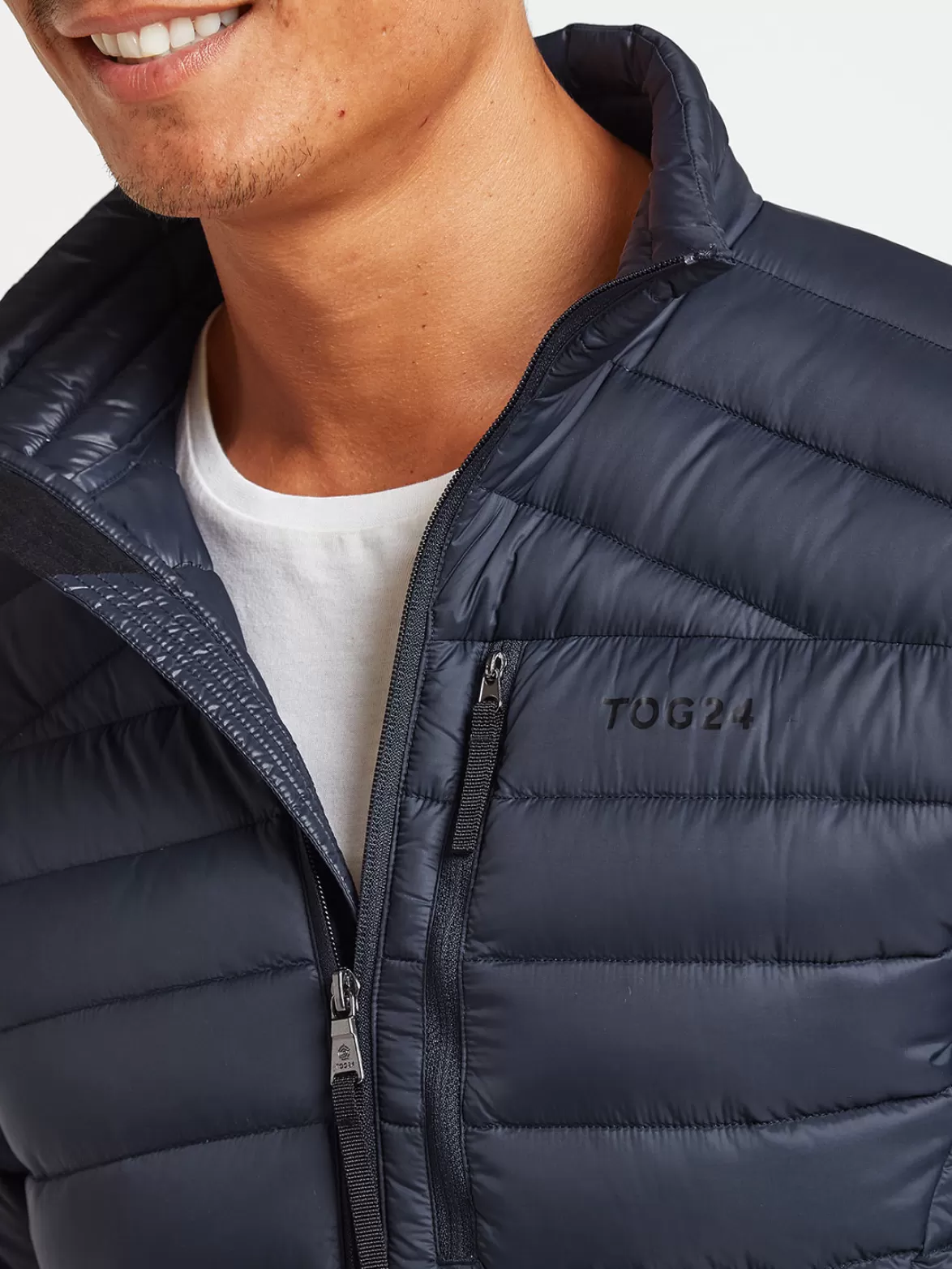 Tog24 Insulated & Down Fill Jackets< Drax Funnel Down Jacket Navy