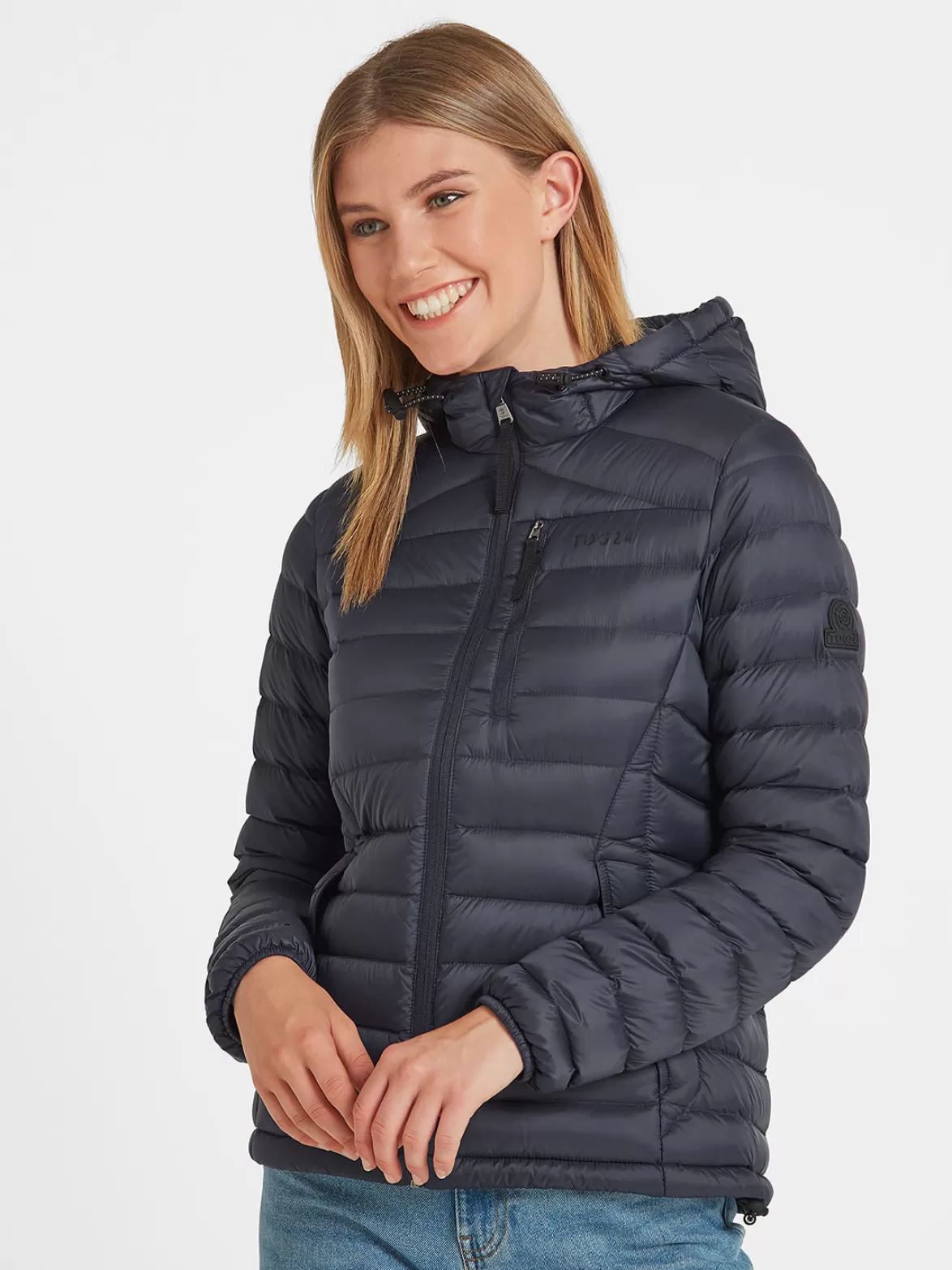 Tog24 Insulated & Down Fill Jackets< Drax Hooded Down Jacket Navy