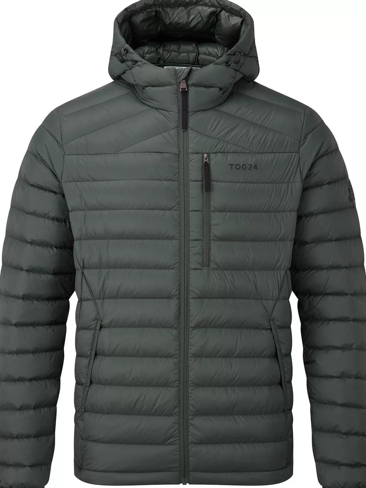 Tog24 Insulated & Down Fill Jackets< Drax Hooded Down Jacket Pine