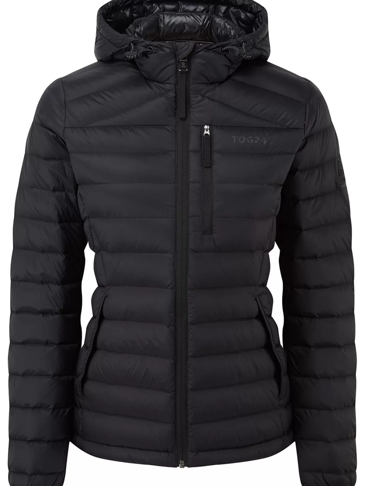 Tog24 Insulated & Down Fill Jackets< Drax Hooded Down Jacket Black