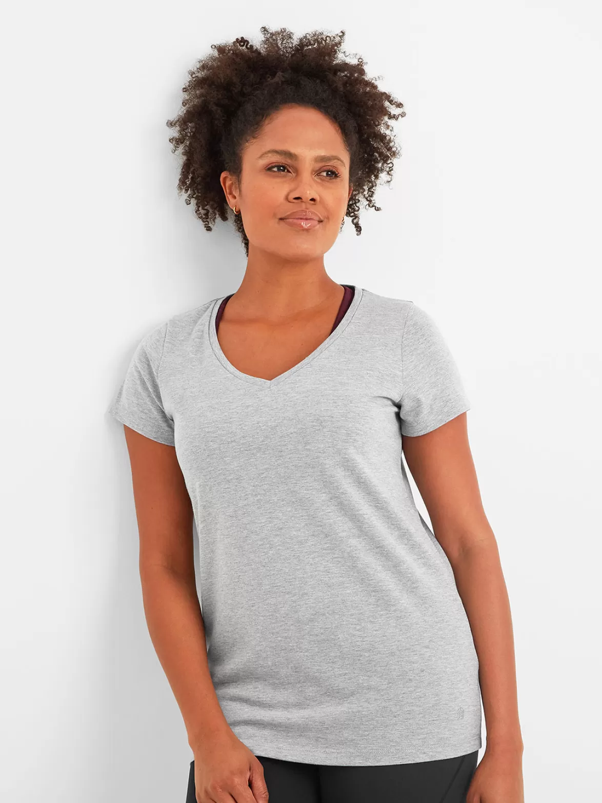 Tog24 Tops & T-Shirts< Dunswell Tec T-Shirt Dark Grey Marl