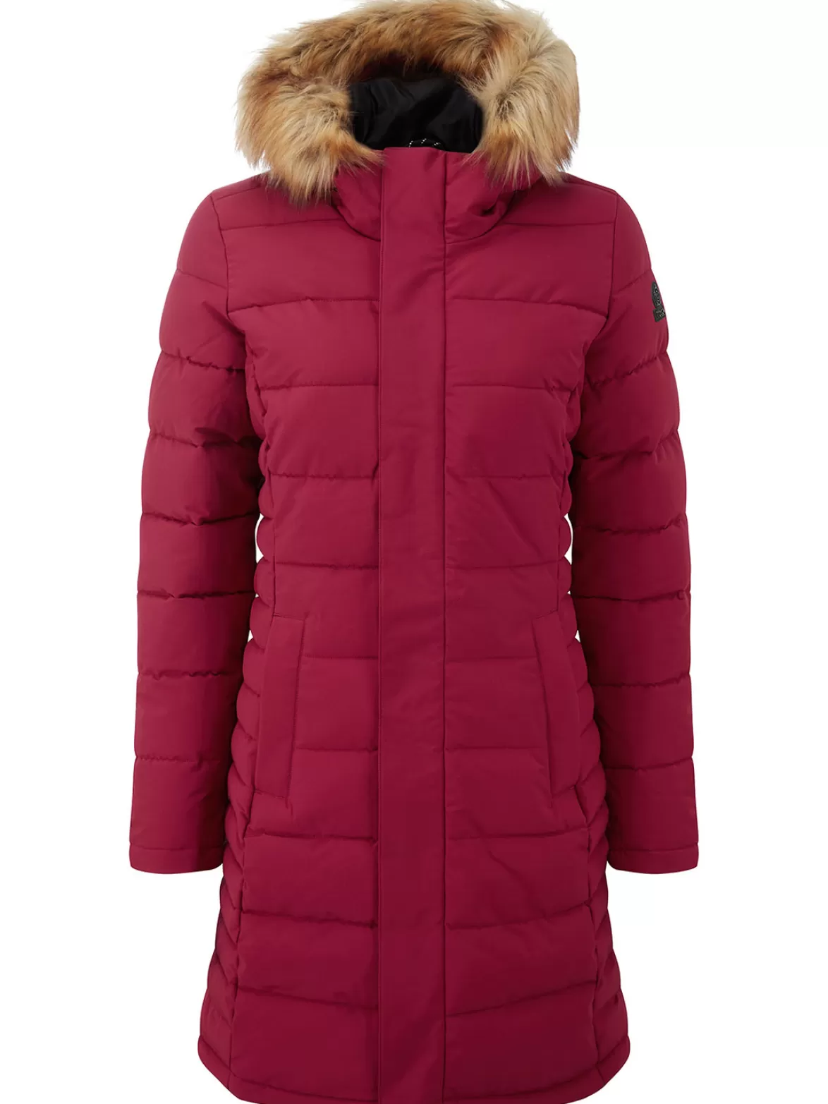 Tog24 Insulated & Down Fill Jackets< Firbeck Long Insulated Jacket Raspberry