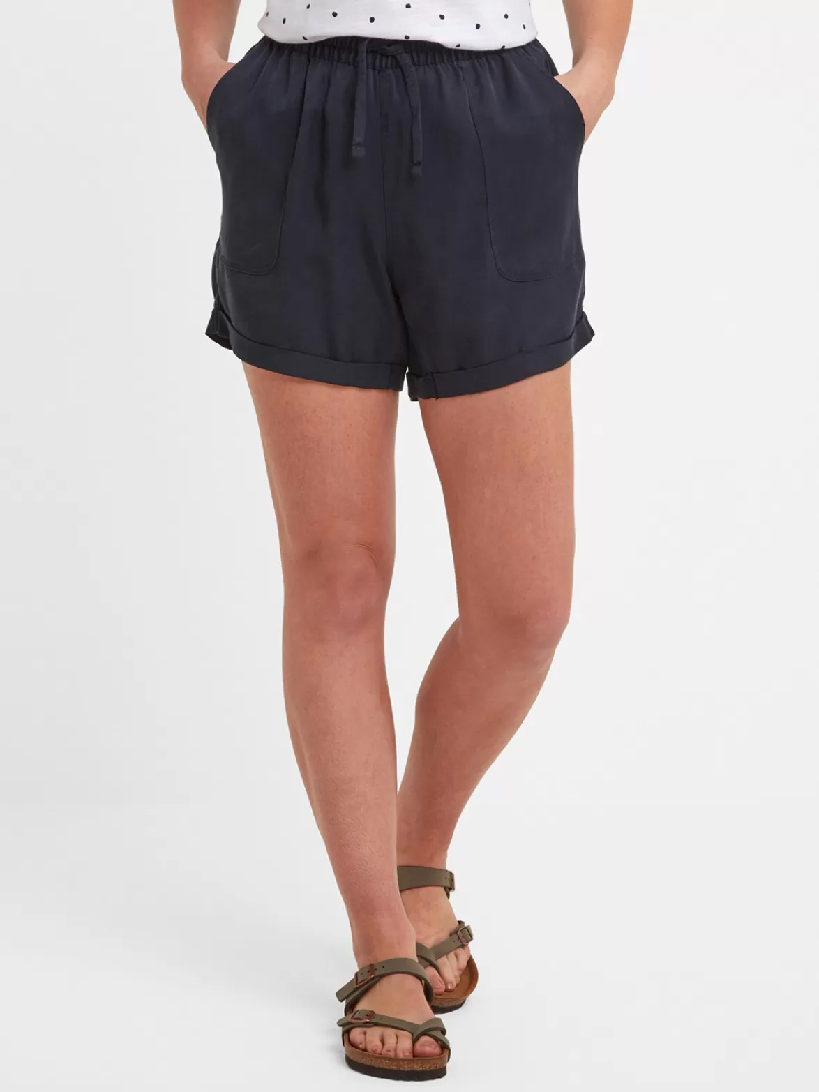 Tog24 Shorts & Skirts< Penelope Tencel Shorts Dark Indigo