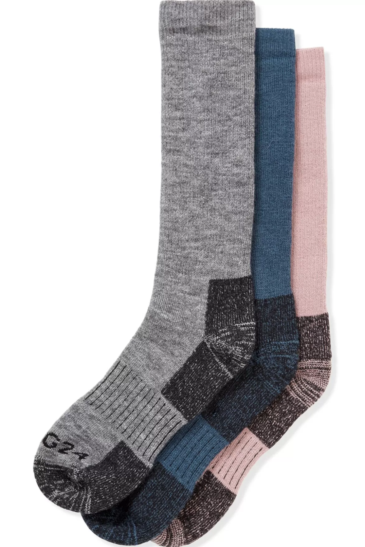 Tog24 Socks< Rigton 3Pk Merino Trek Socks Ltgrey Marl/Navy