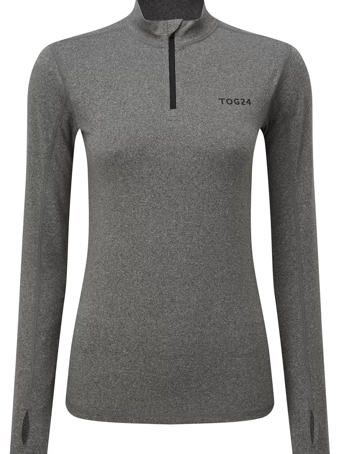 Tog24 Base Layers< Snowdon Thermal Zip Neck Grey Marl