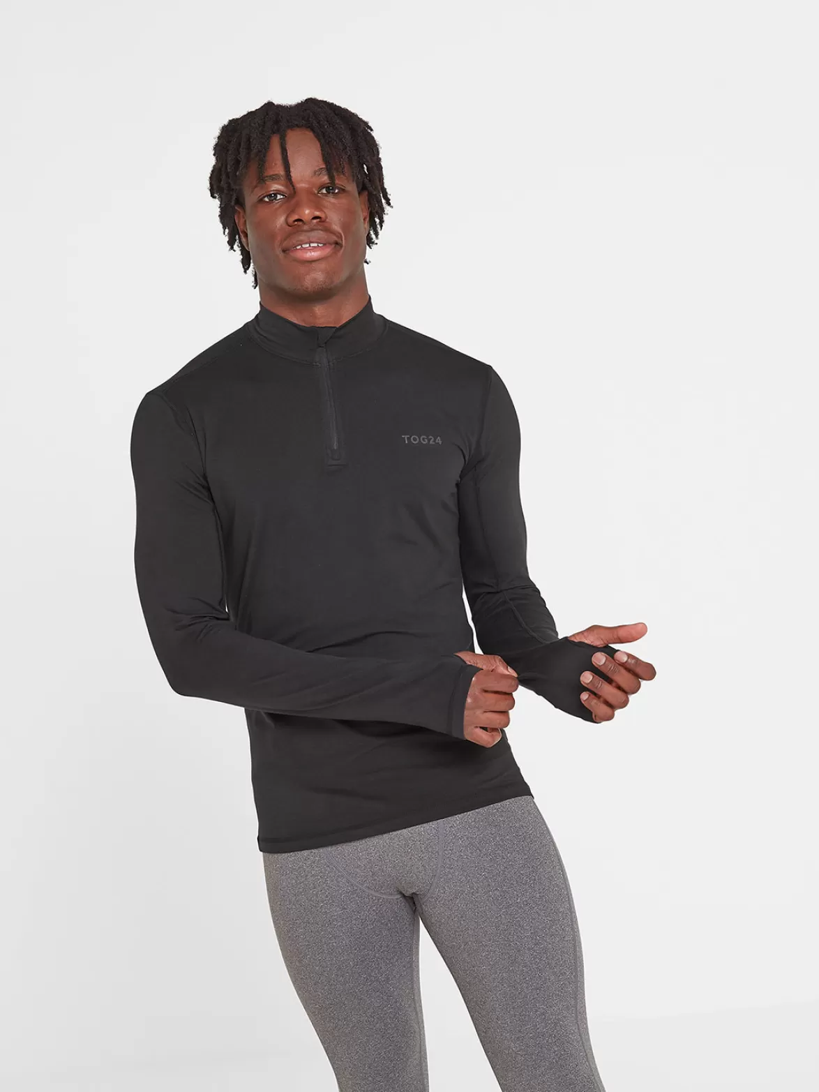 Tog24 Base Layers< Snowdon Thermal Zip Neck Black