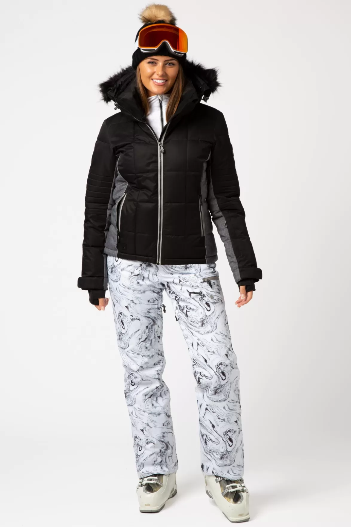 * Ski/Snowboard Pants< Wanderlust Hypadri Ski Pant White Marble