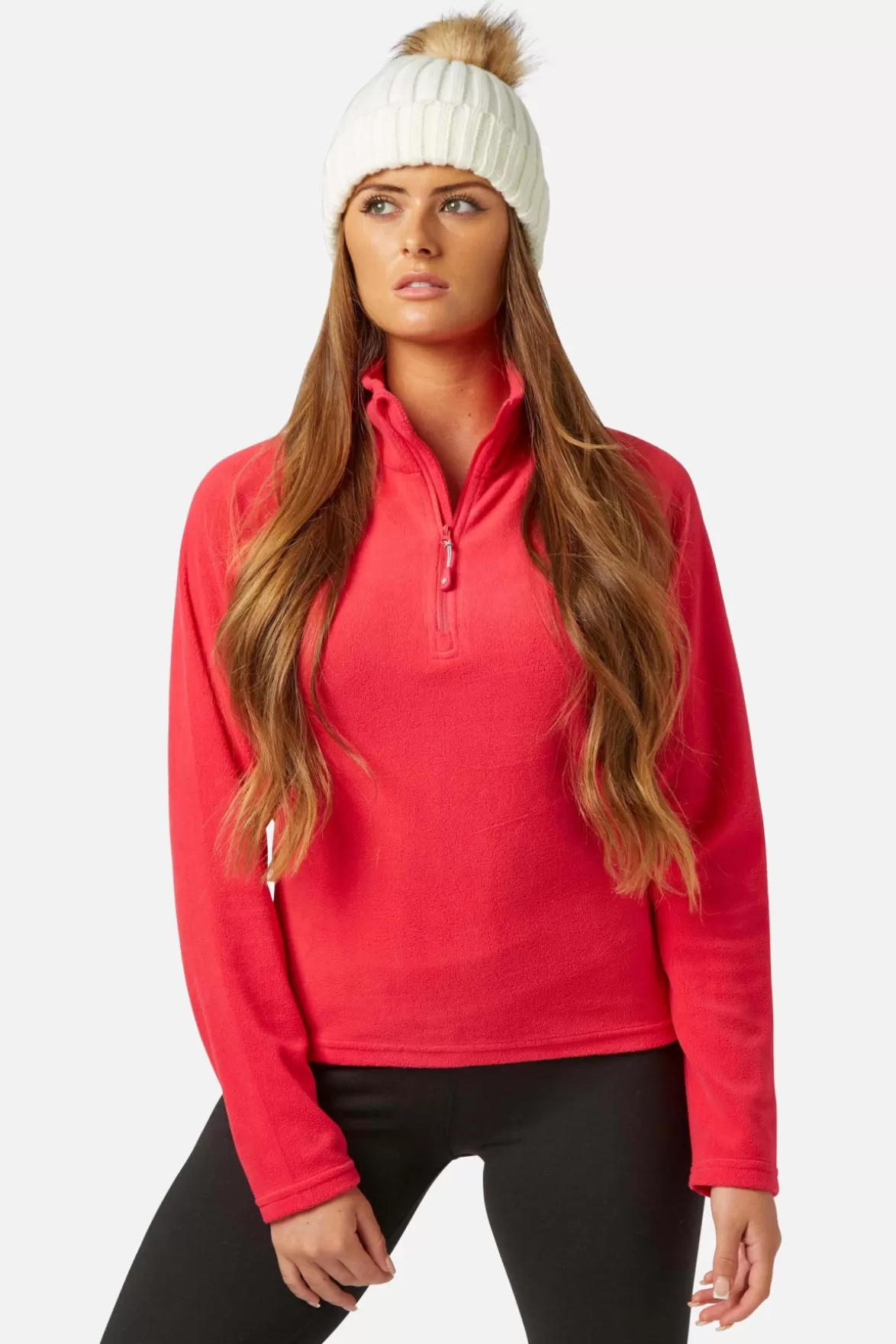 * Fleeces< Warm Zip Micro Fleece Raspberry